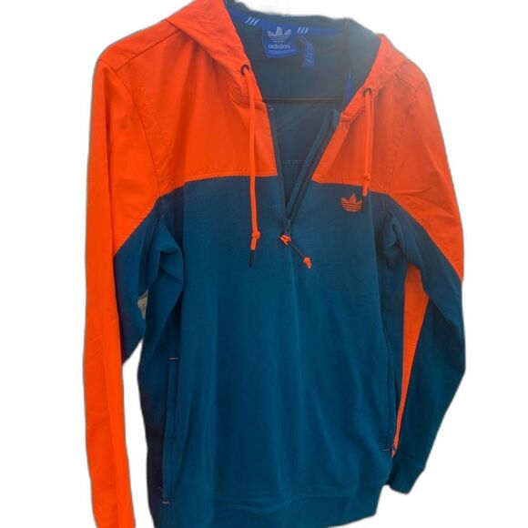 Adidas Men Trefoil Hoodie Reflective 1/4 Zip Dolphins Colorway - Picture 4 of 4